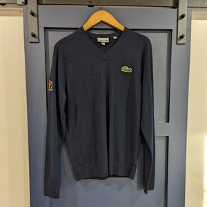 Merino Wool Lacoste Navy Sweater - Presidents Cup - Size Medium